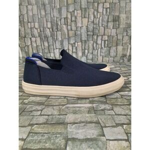Rothy's The Original Navy Blue Knit Slip On Sneakers Shoes Women Sz 8.5 Men 7